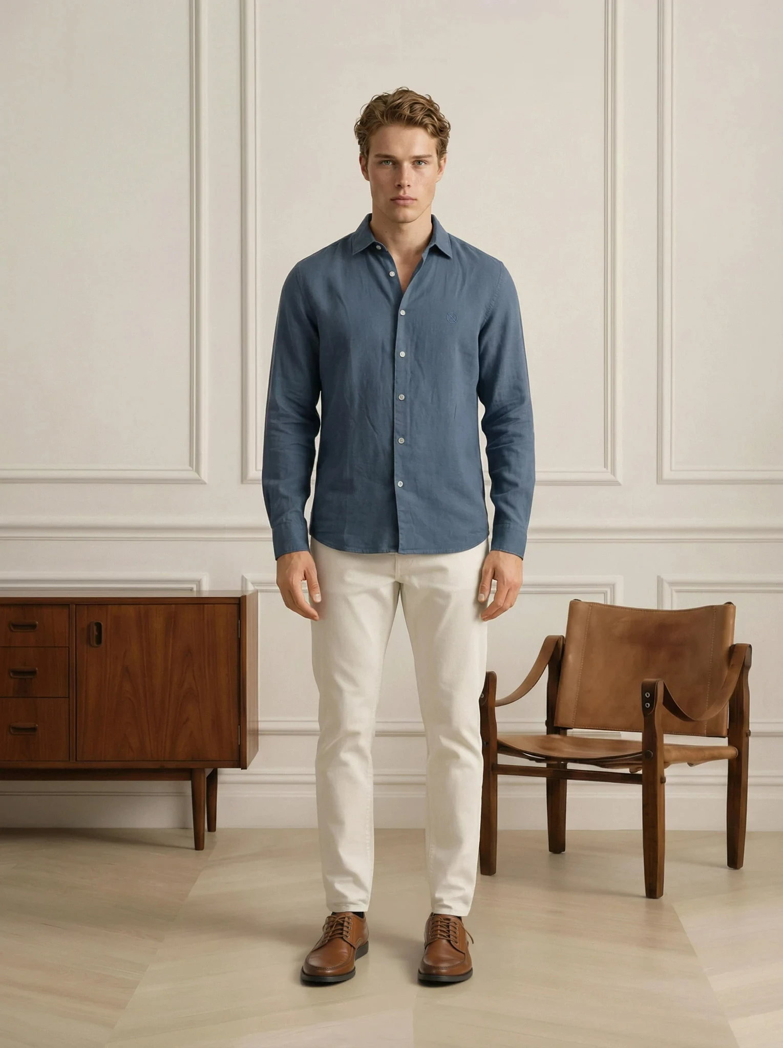 Camisa Azul Atlántico – Origen Studio