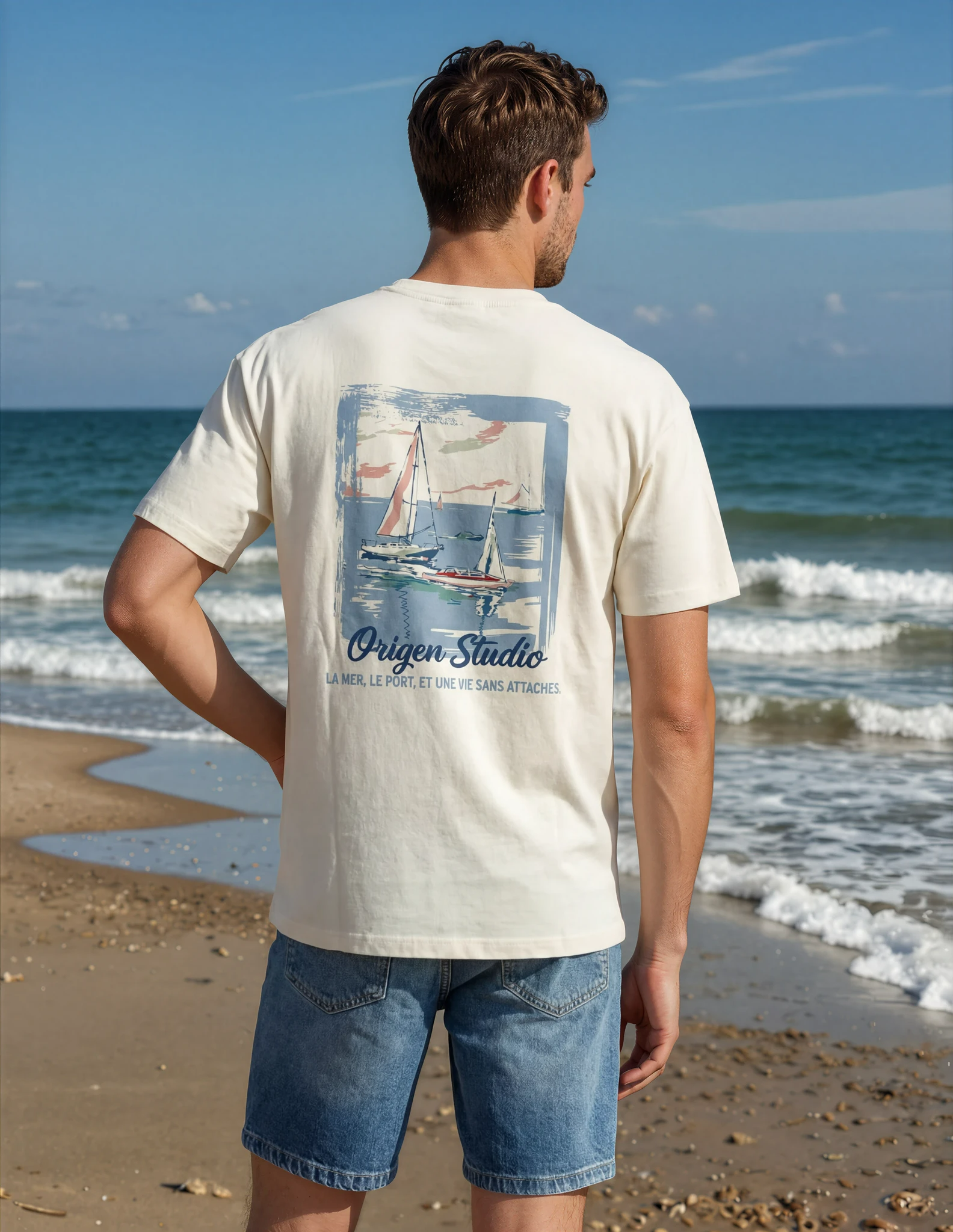 Un mensaje de libertad en cada detalle. La ilustración trasera convierte a esta camiseta en una pieza de colección.