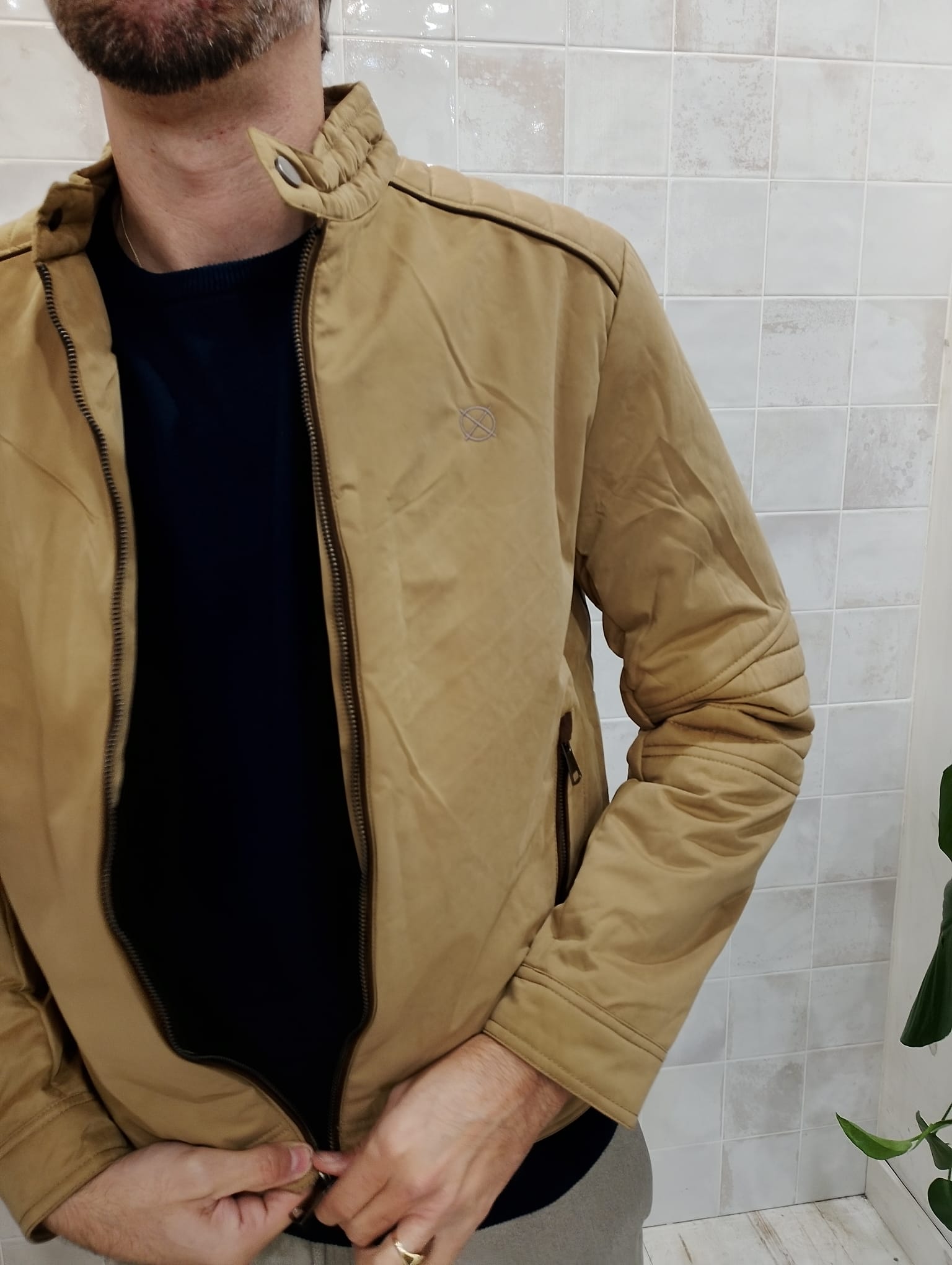 Chaqueta Camel Origen Studio