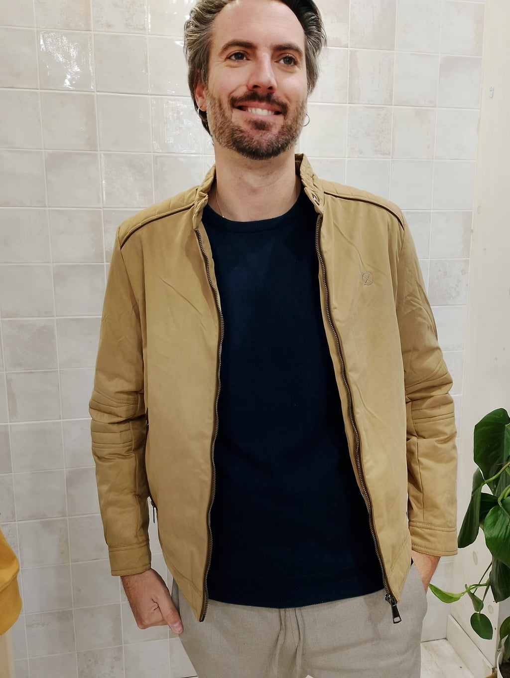 Chaqueta Camel Origen Studio