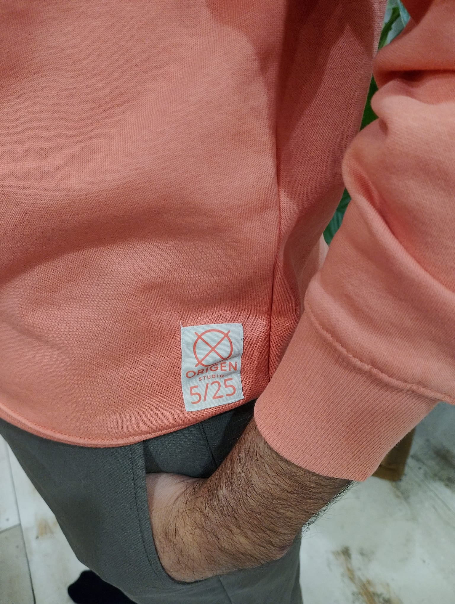 Sudadera Origen Studio Heritage Coral