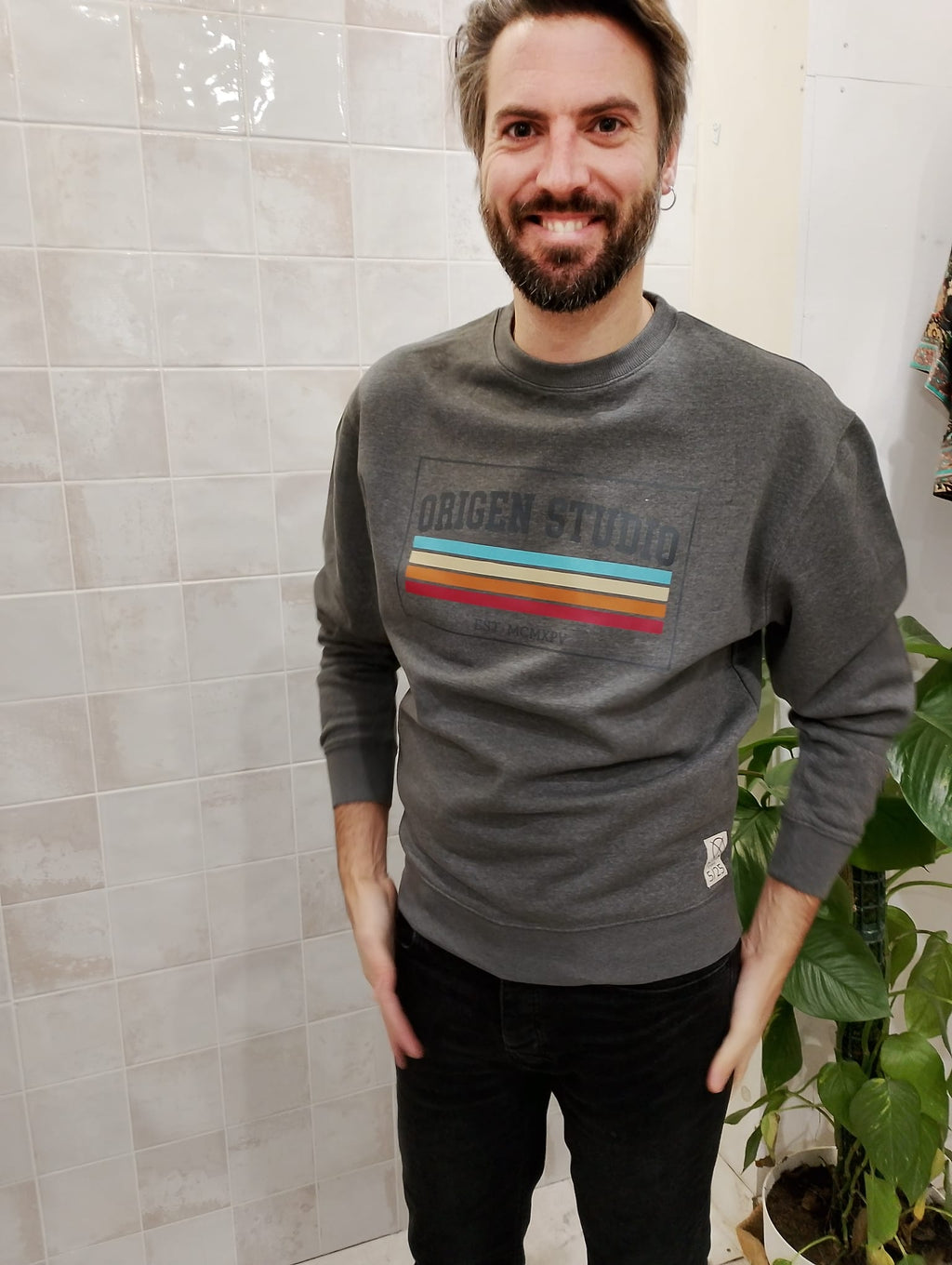 Sudadera Retro Lines