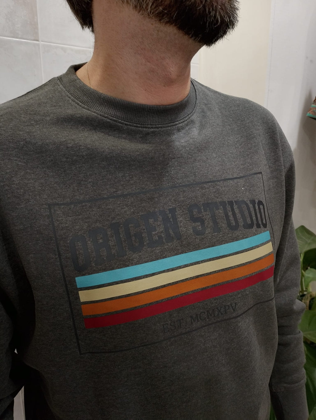 Sudadera Retro Lines