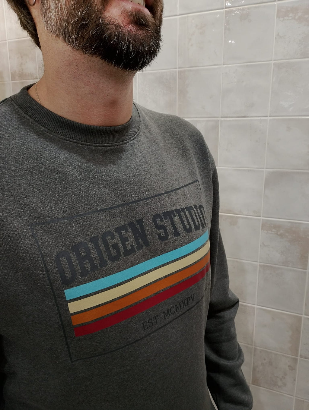 Sudadera Retro Lines