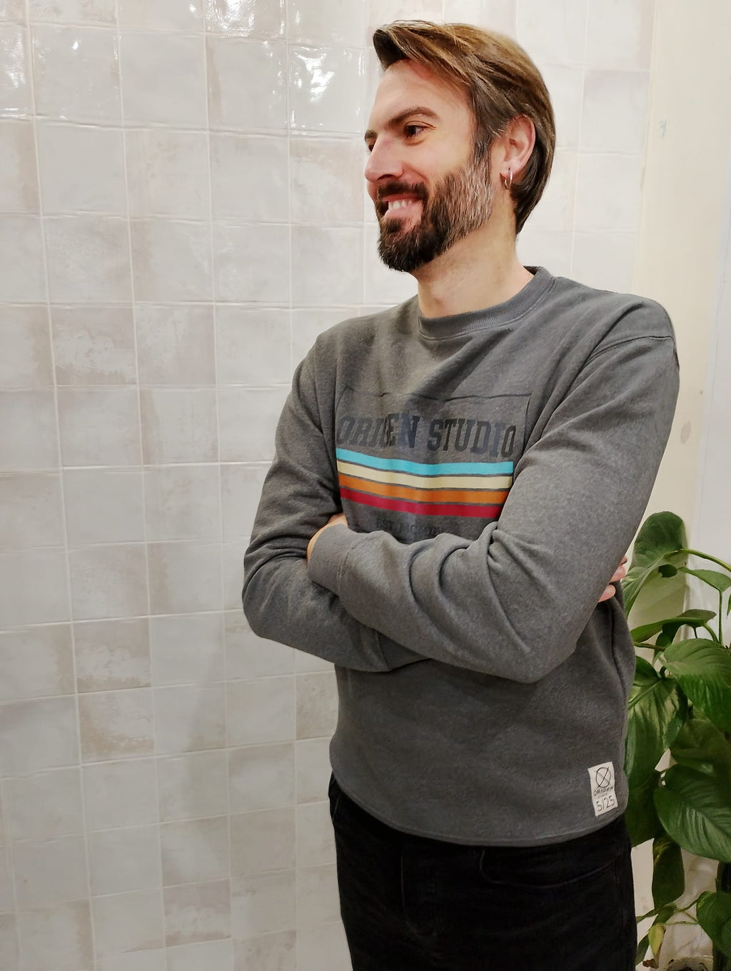 Sudadera Retro Lines