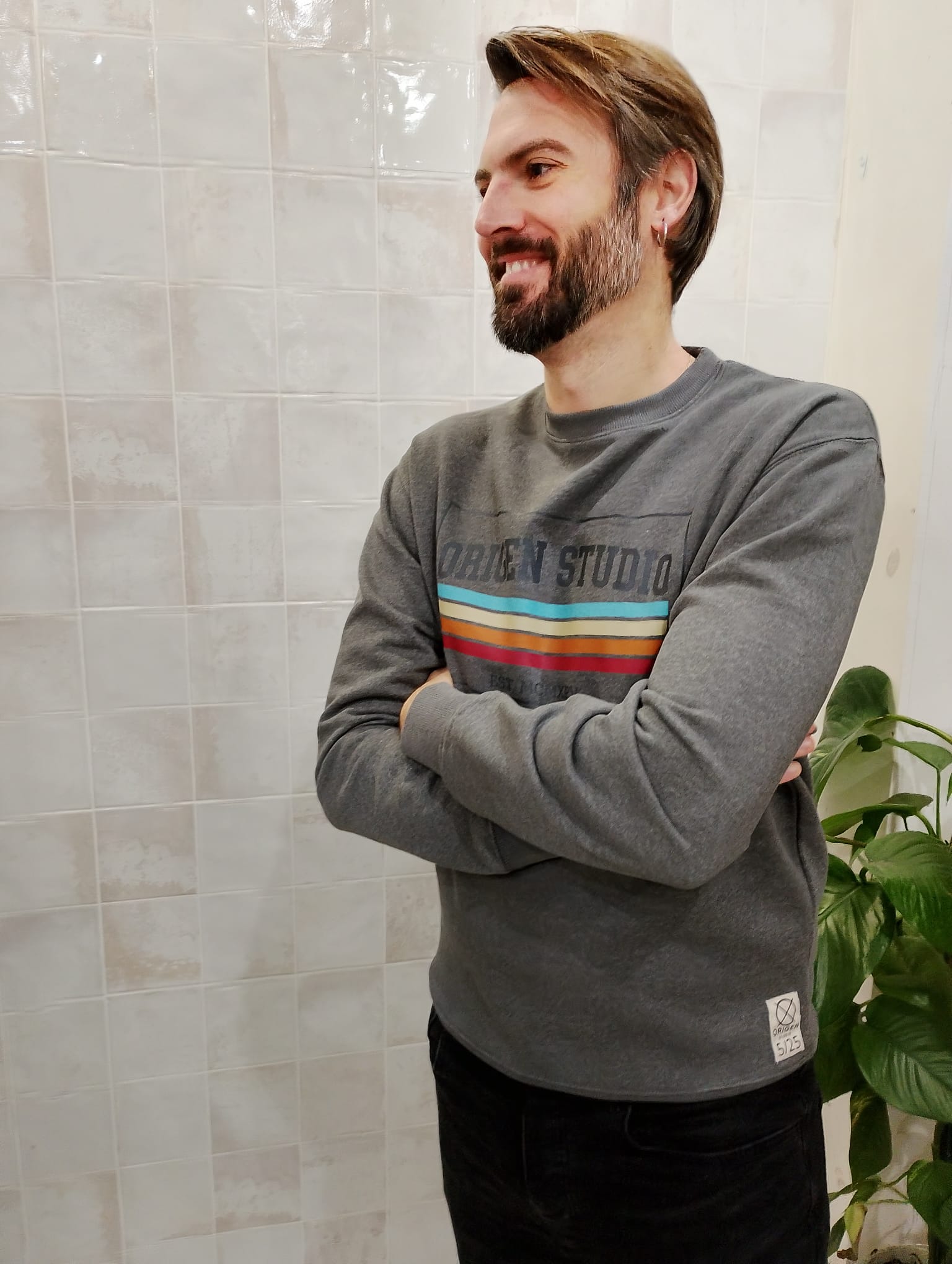 Sudadera Retro Lines