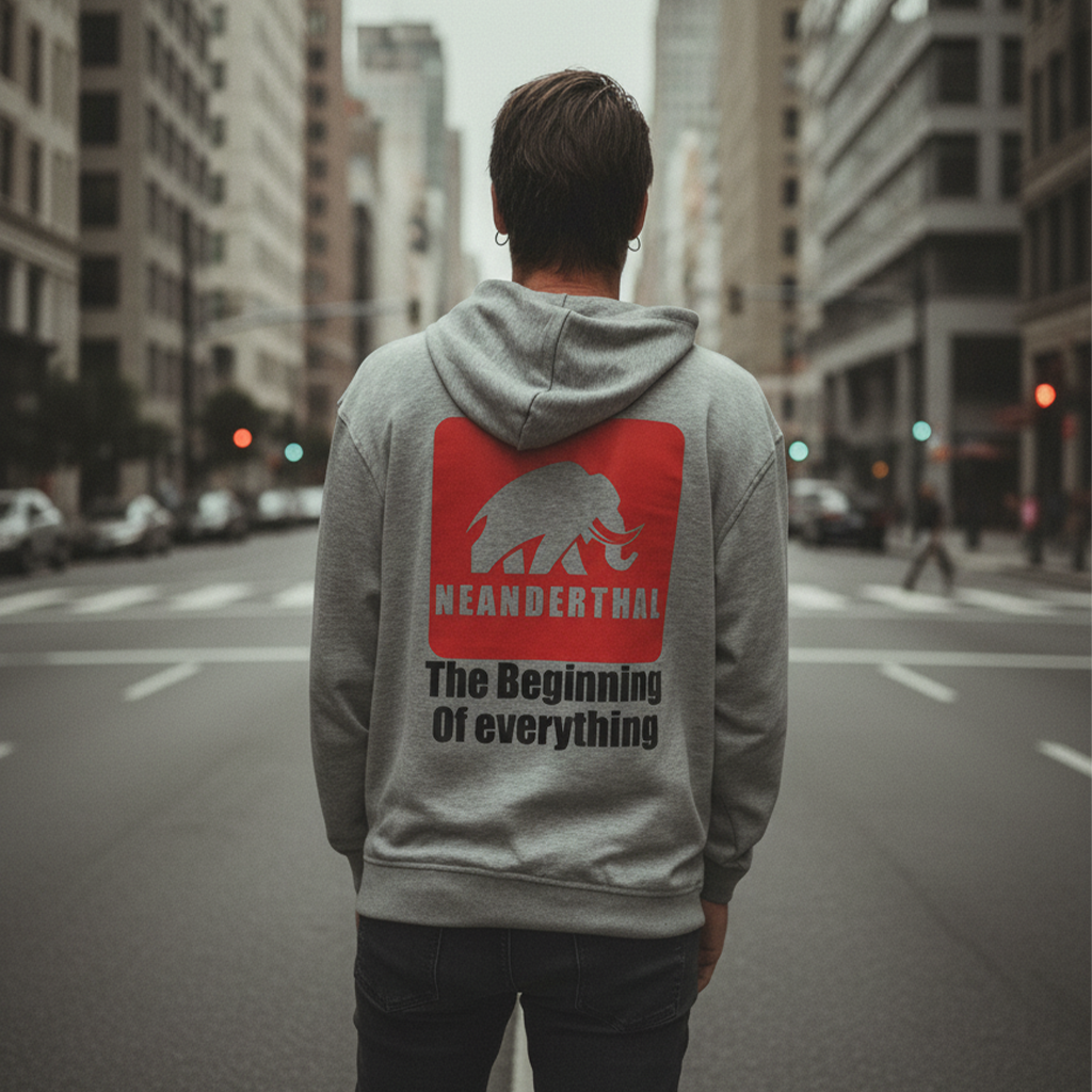 Sudadera Neanderthal – The Beginning of Everything
