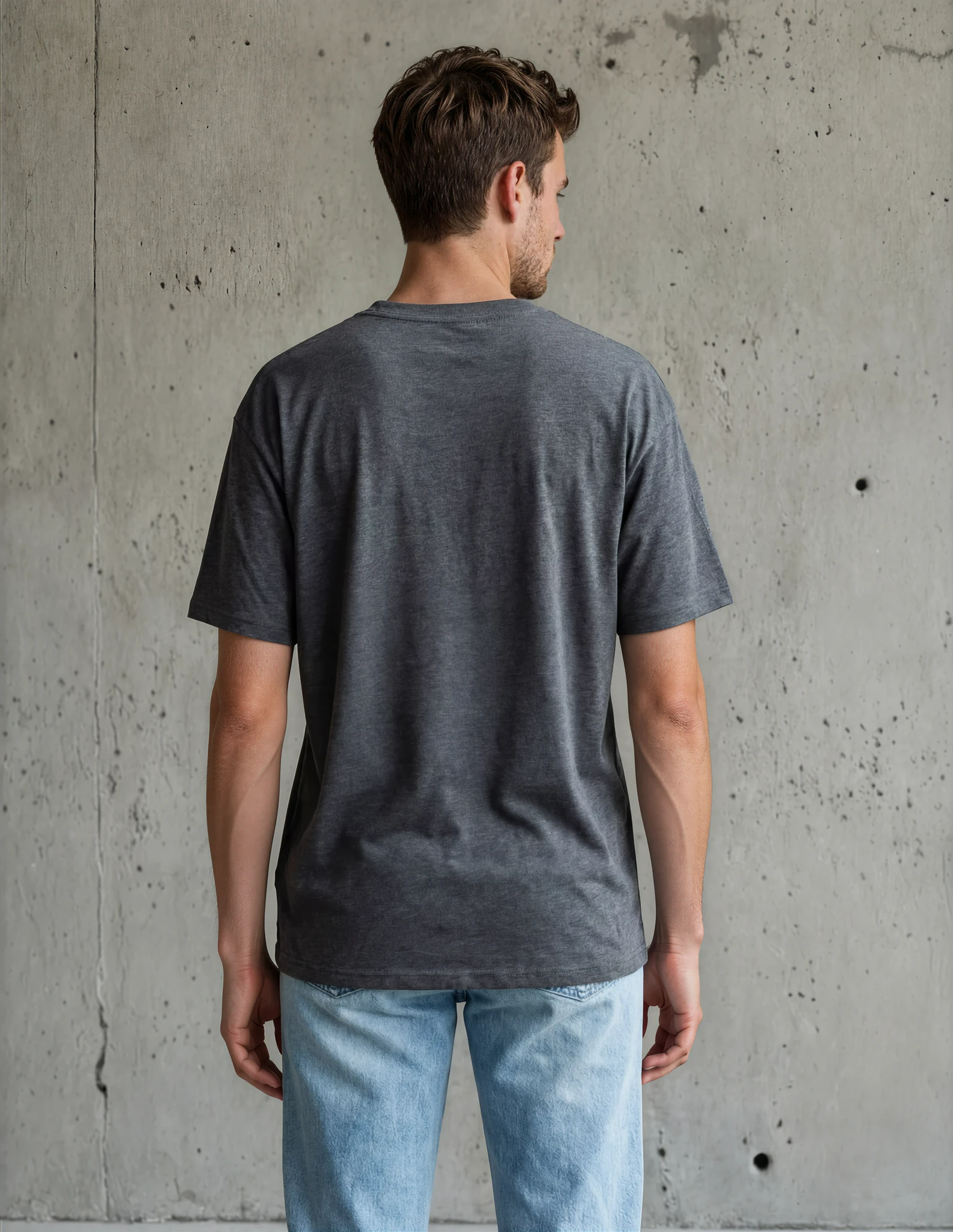 Diseño limpio y corte impecable desde cualquier ángulo. La caída natural del algodón 100% marca la diferencia.