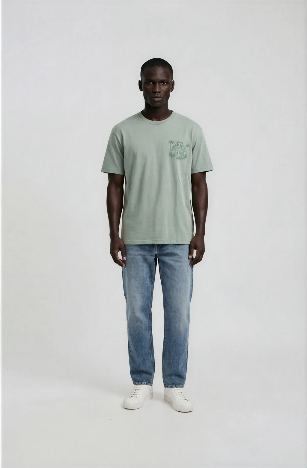 Camiseta Welcome Surf Shop – Sage Green