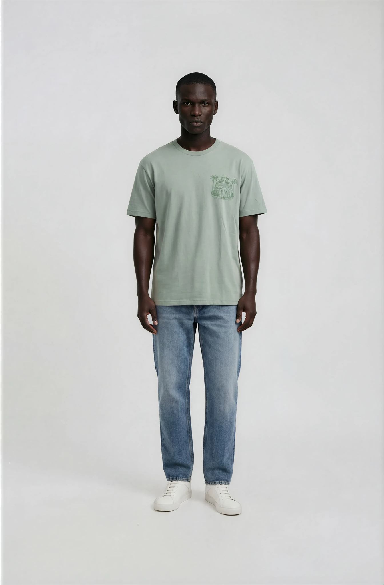 Camiseta Welcome Surf Shop – Sage Green