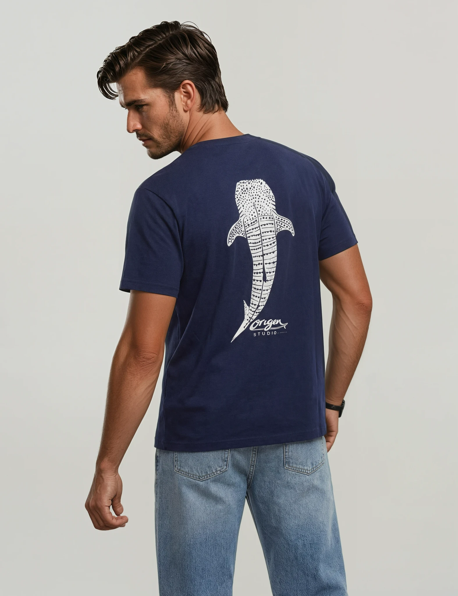 Camiseta Blue Whale – Navy Edition
